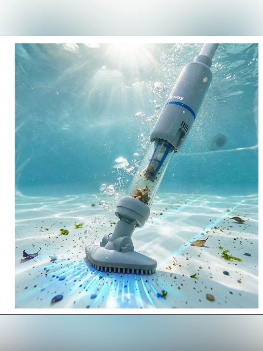 Cordless Handheld Spa Hot Tub Vacuum Cleaner, Rechargeable Small Pool Vacuum for
